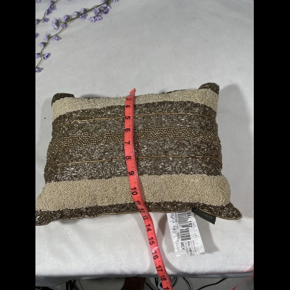 NWD‎ Lacourte Gatsby Beaded Decorative Pillow